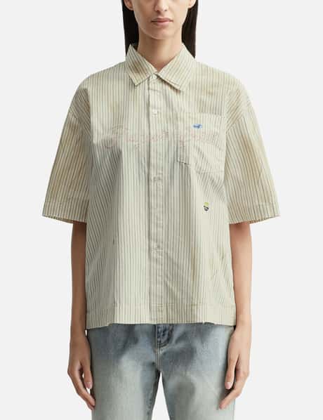 FRAGILE CLUB Short Sleeve Stickers Shirt