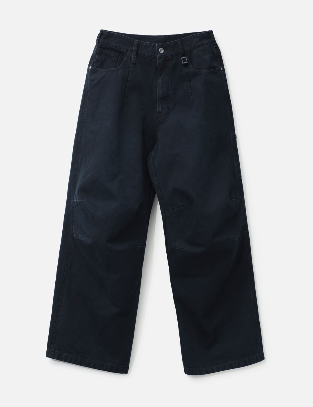 3D Wide Dyed Denim Pants view 7