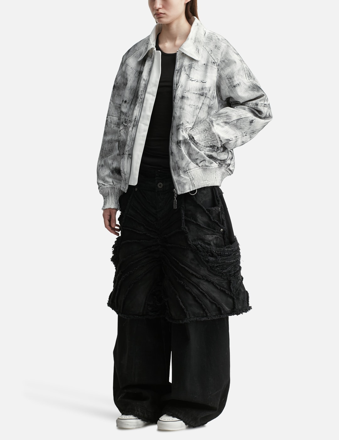 Bane Waxed Denim Varsity Jacket view 12