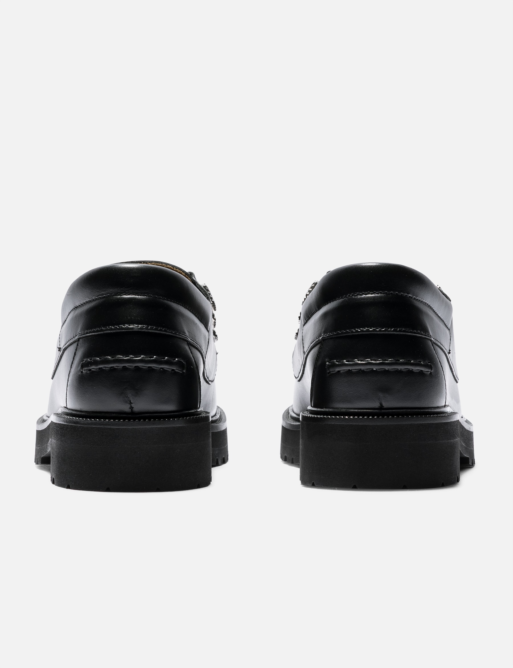 Black Leather Lace Up Shoes view 15