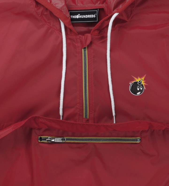 Red Circuit Windbreaker Jacket Placeholder Image