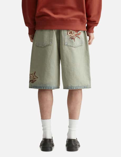 Short Jean Dusty Brodé Fleurs view 12