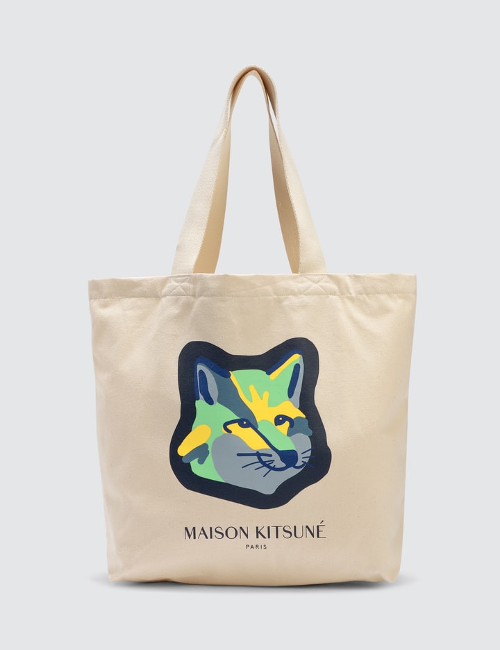 Neon Fox Head Tote Bag Placeholder Image