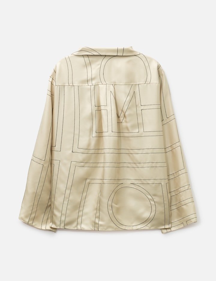 TOTEME Monogram Silk PJ Top