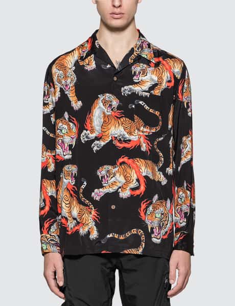 Wacko Maria - Tim Lehi Long Sleeve Hawaiian Shirt (Type-1) | HBX  