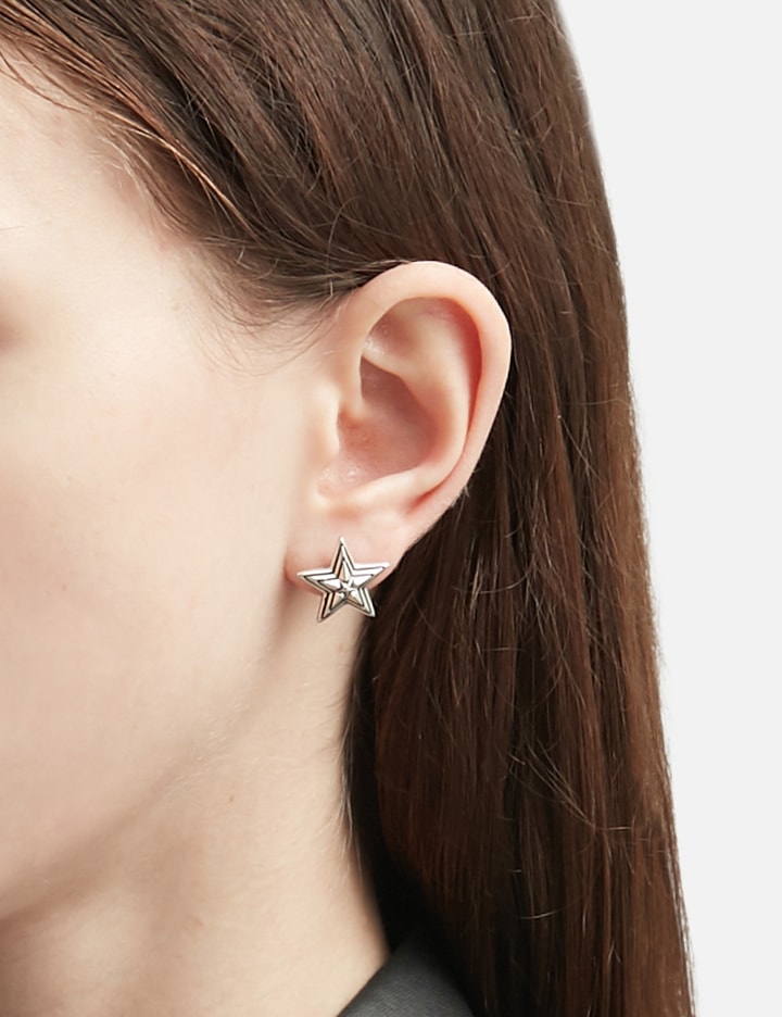 Large Star In Star Stud Earring