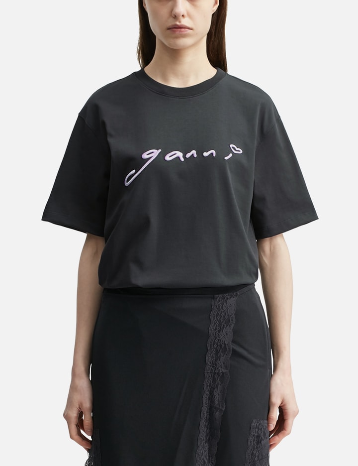 Ganni T-Shirt In Grey