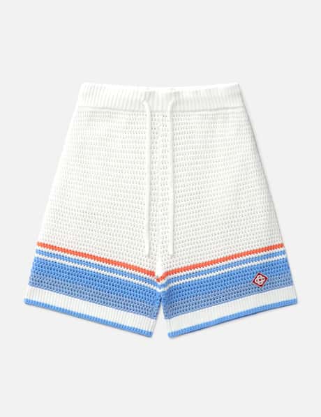 Casablanca Cotton Tennis Crochet Shorts