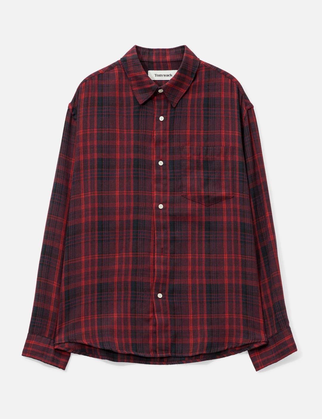 Washed Cotton Blend Check Shirt view 7