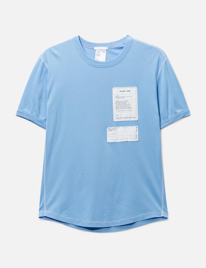 Helmut Lang Decorative Label T-shirt In Blue