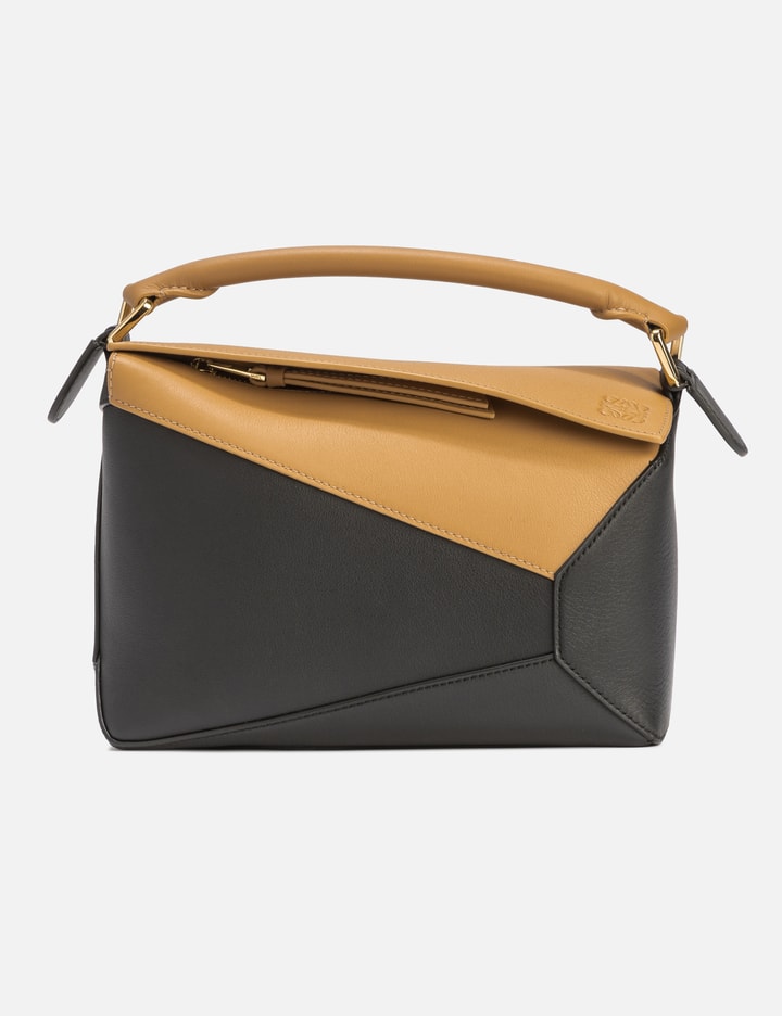 Loewe Small Puzzle Bicolor Bag In Classic Calfskin In Multicolor
