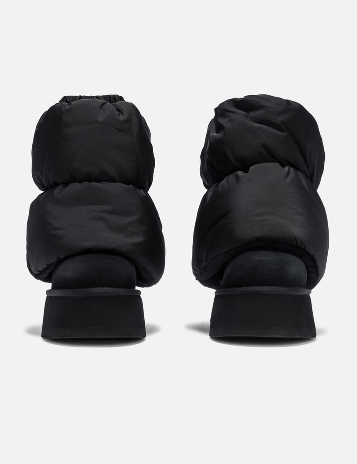 Ugg Classic Mini Dipper Puffer Suede Ankle Boots In Black