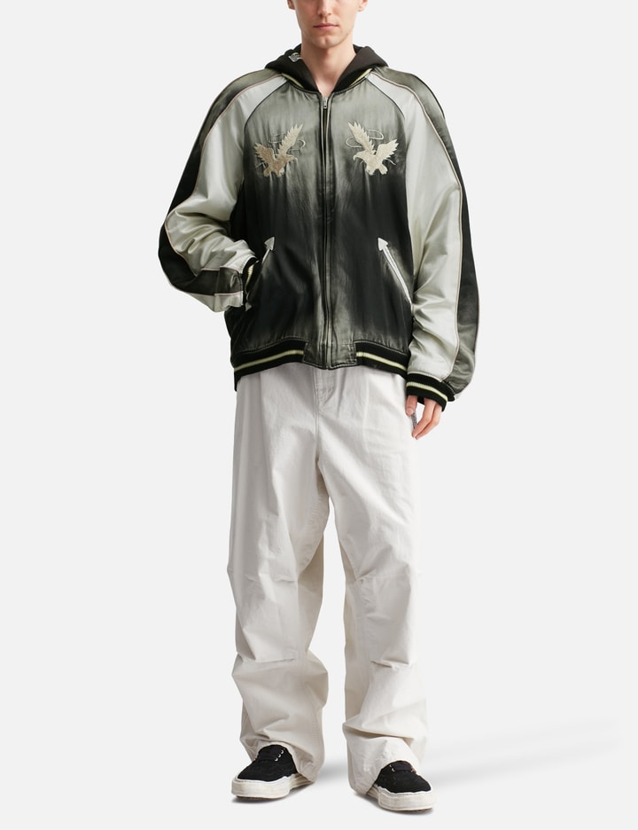 Reversible Hoodie Layered Souvenir Jacket Placeholder Image