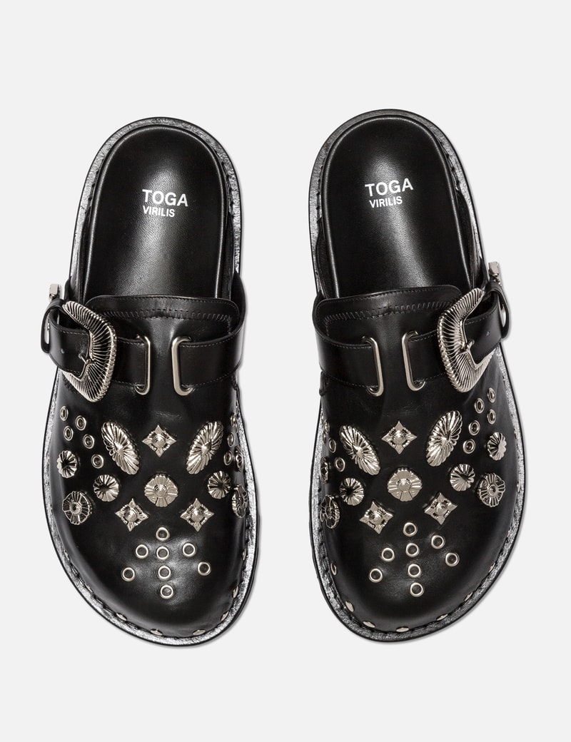Studded Leather Slip-On Boots view 15