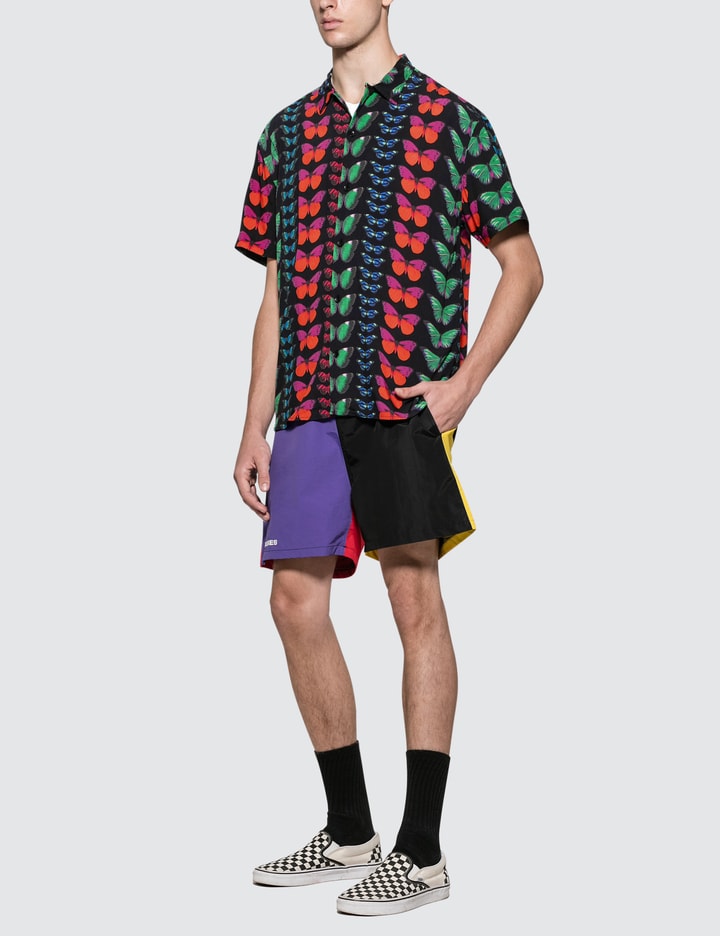 Pleasures Butterfly Short Sleeve Button Up