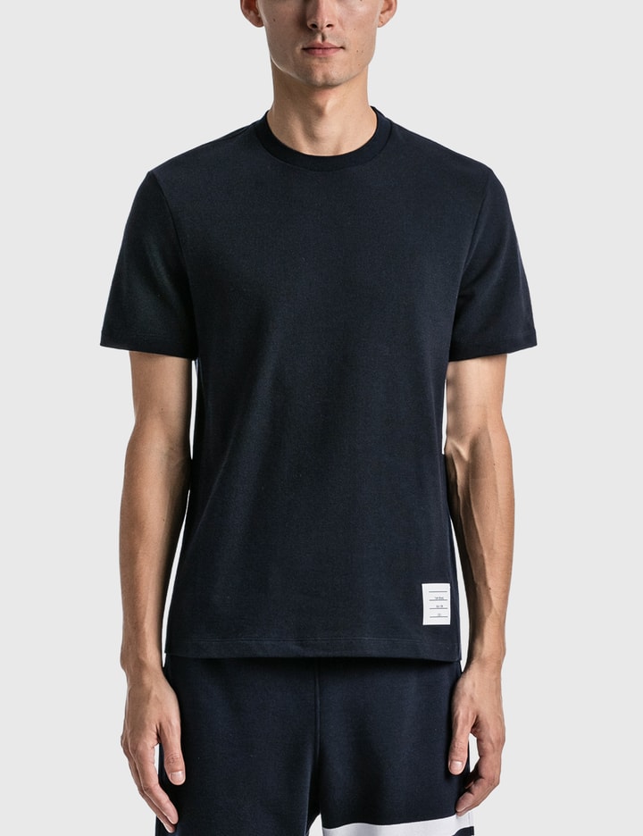 Thom Browne - CLASSIC PIQUE SHORT SLEEVE T-SHIRT | HBX - Globally Curated Fashion and Lifestyle by Hypebeast Thom Browne - Classic Pique Short Sleeve T-Shirt | Hbx - Globally Curated Fashion And Lifestyle By Hypebeast