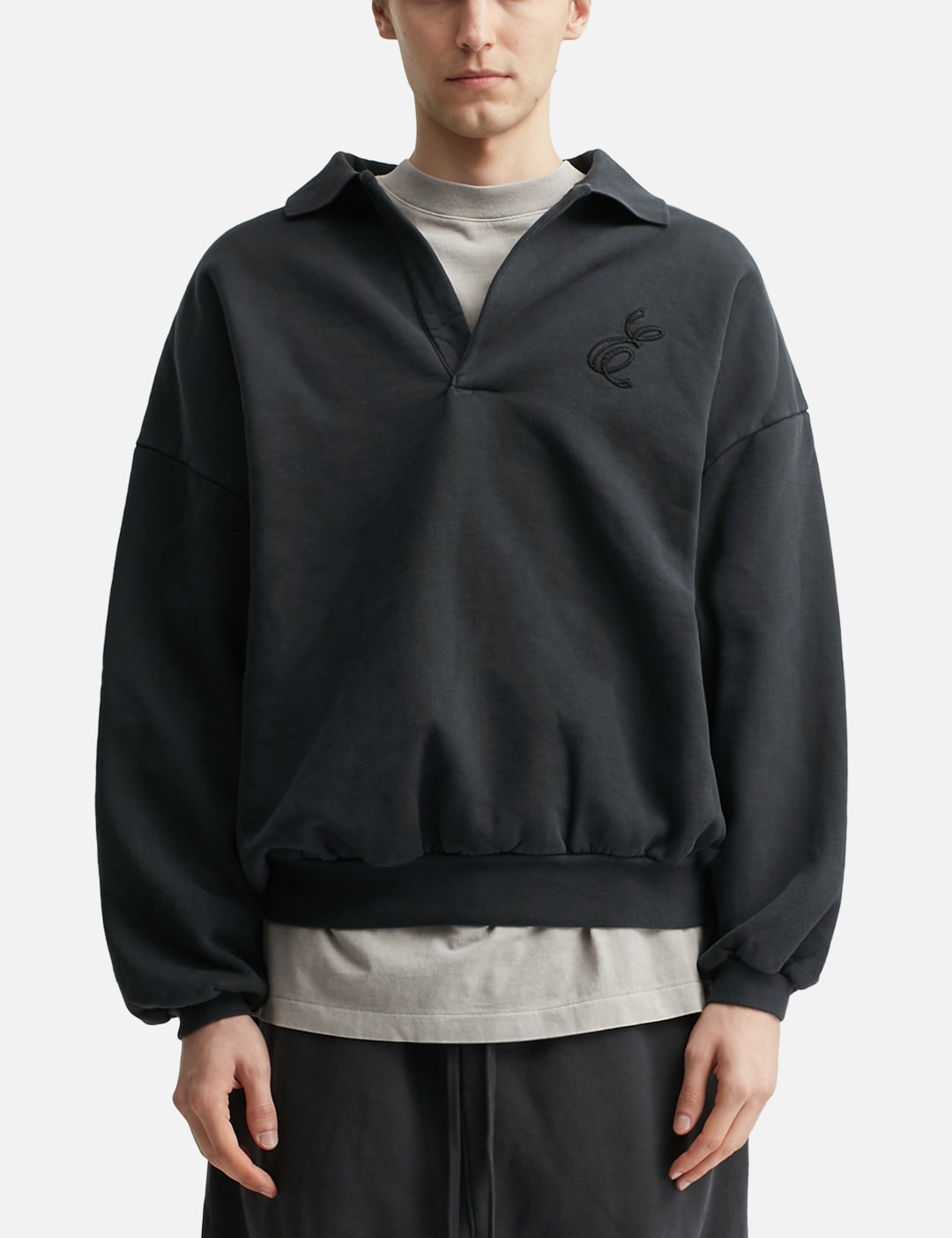 Embroidered Classic Polo Sweatshirt view 11