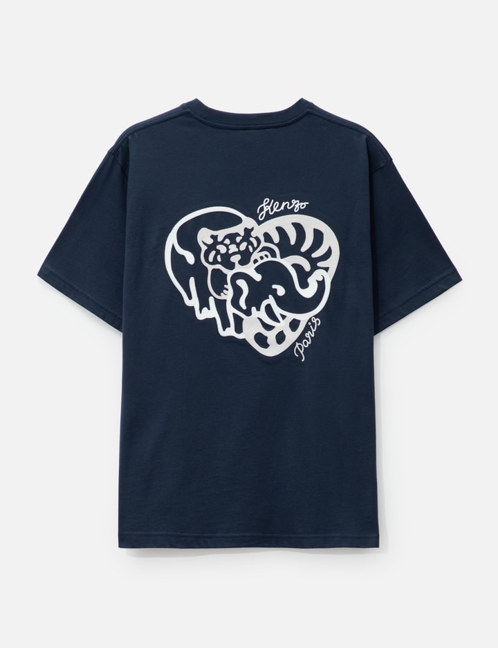 'Kenzo Heart' Oversized Embroidered T-shirt Placeholder Image