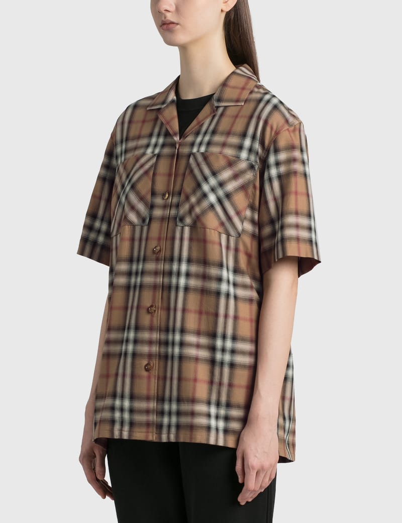 burberry short sleeve shirt women