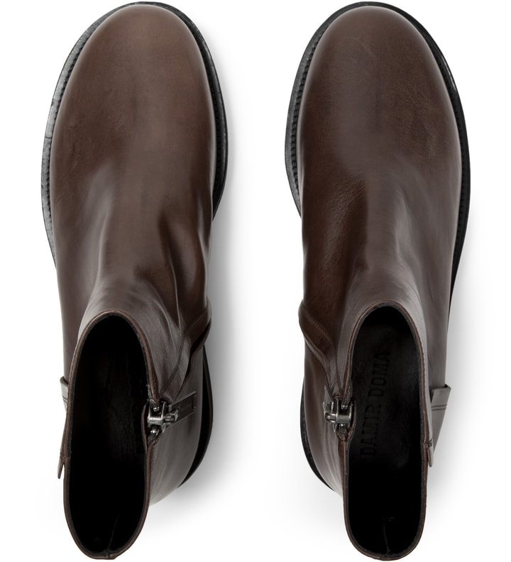 Brown Fraser Leather Boots Placeholder Image