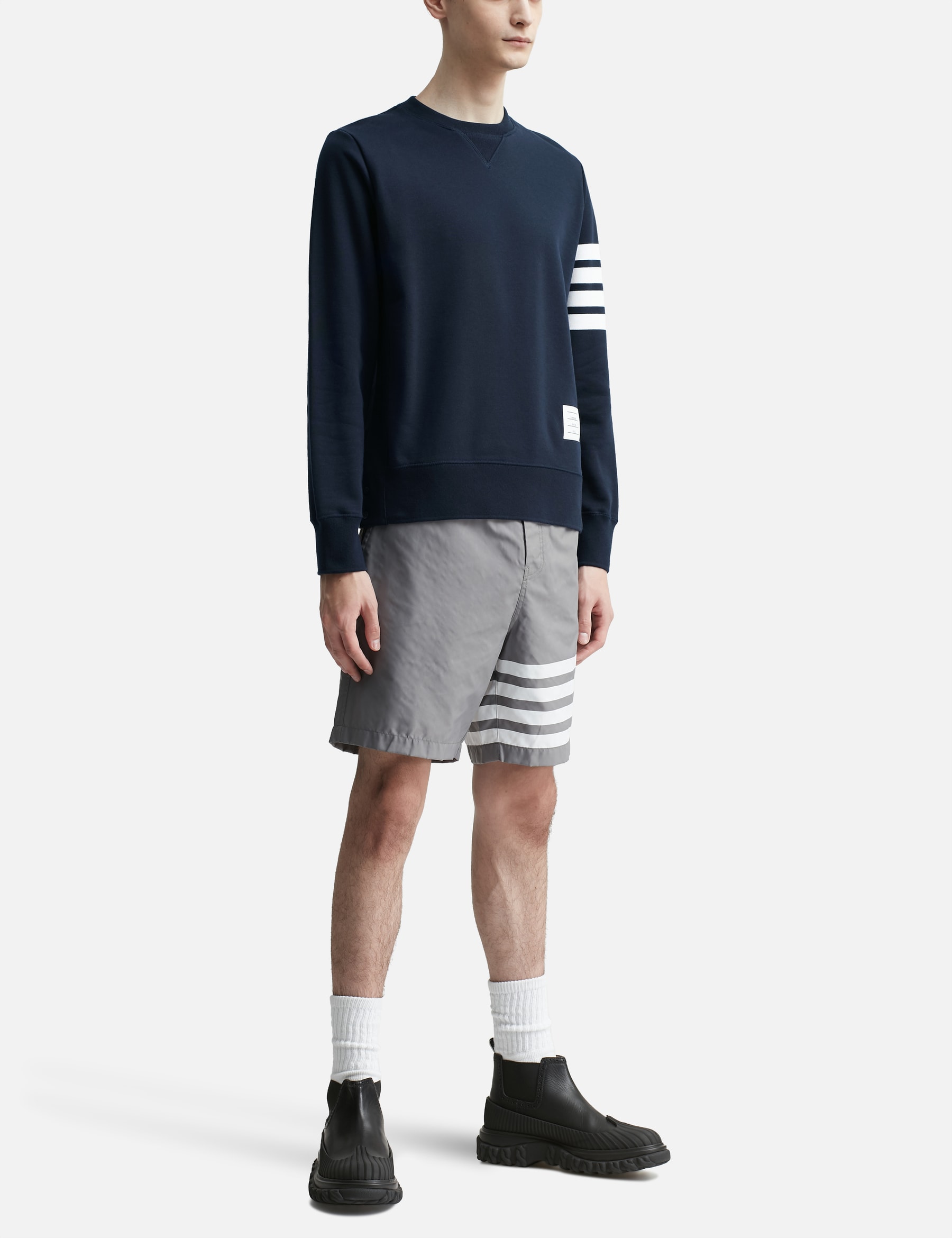 Loopback Jersey Knit 4-Bar Crewneck Sweatshirt view 20