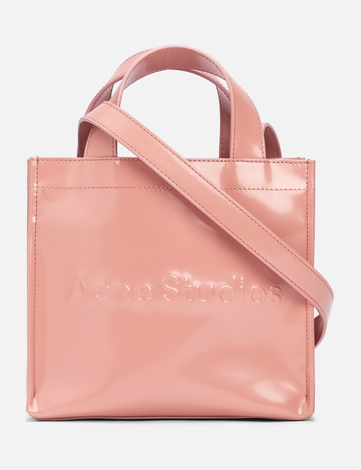 Shop Acne Studios Logo Mini Shoulder Tote Bag In Pink