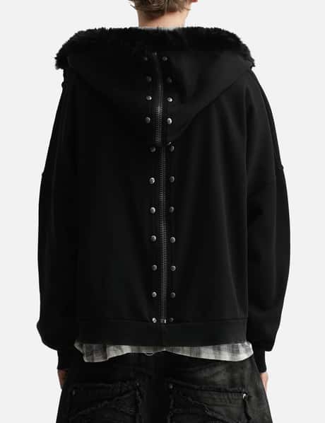 Nyra Zip-Up Jacket With Detachable Fur Hood view 14