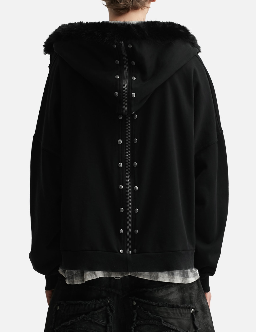 Nyra Zip-Up Jacket With Detachable Fur Hood view 15