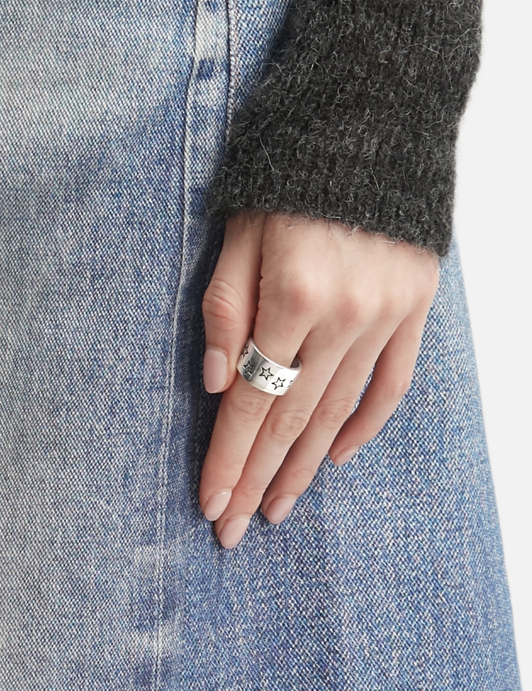Zig-Zag Star Stamp Ring view 12
