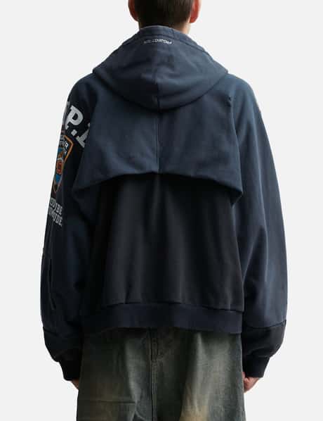 PROJECT G/R - Reconstructed Folded Zip Hoodie | HBX