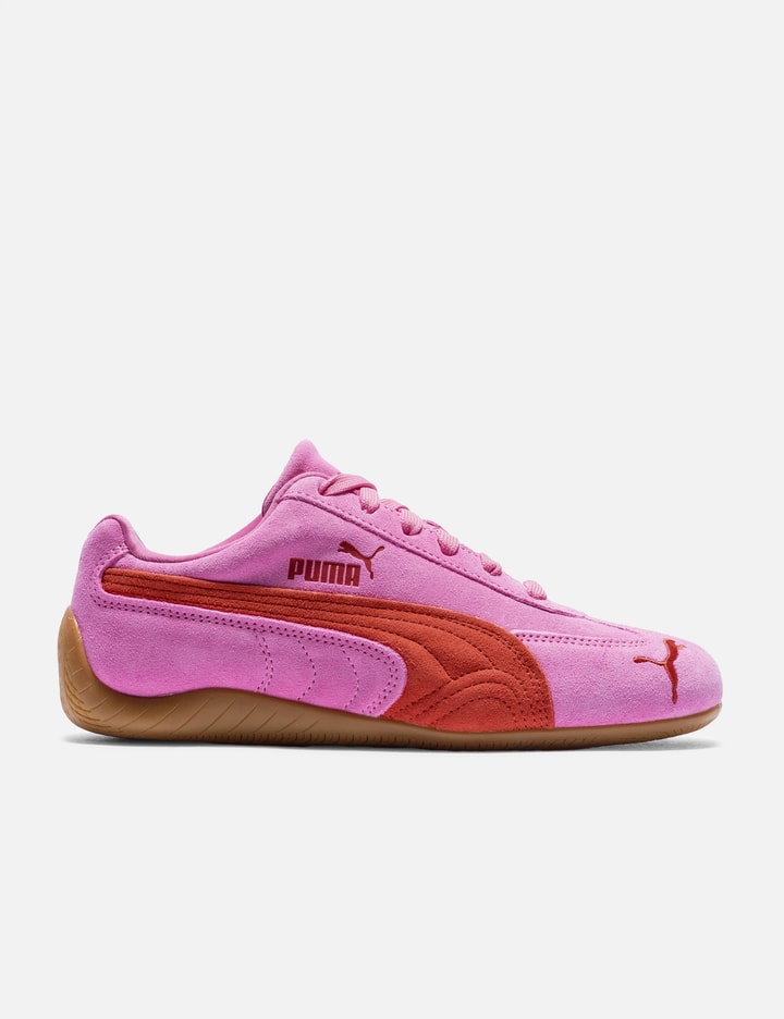 Puma Womens Pink Red Speedcat Og Suede Low-top Trainers