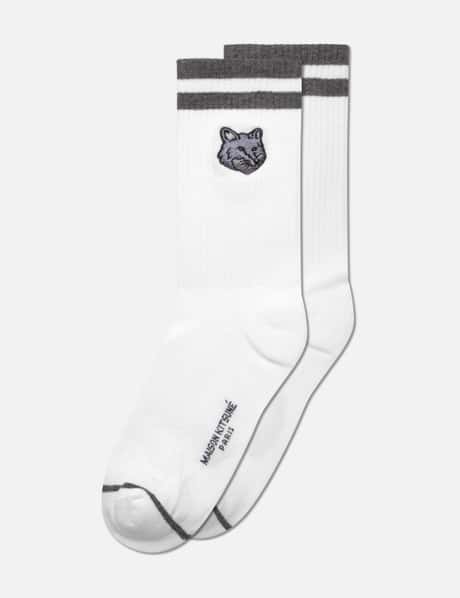 Maison Kitsuné Bold Fox Head Sporty Socks
