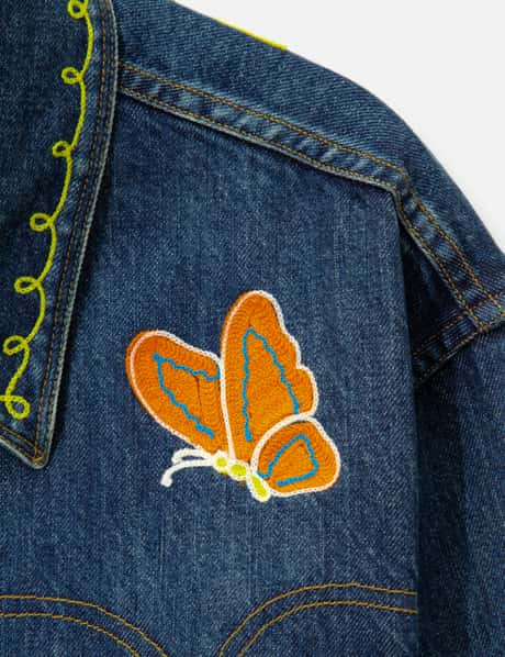 Papillon Embroidery Jean Jacket - 12oz Denim view 20