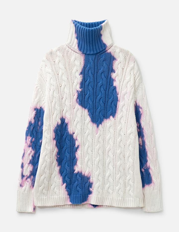 Balenciaga Turtle Neck Cable Knit