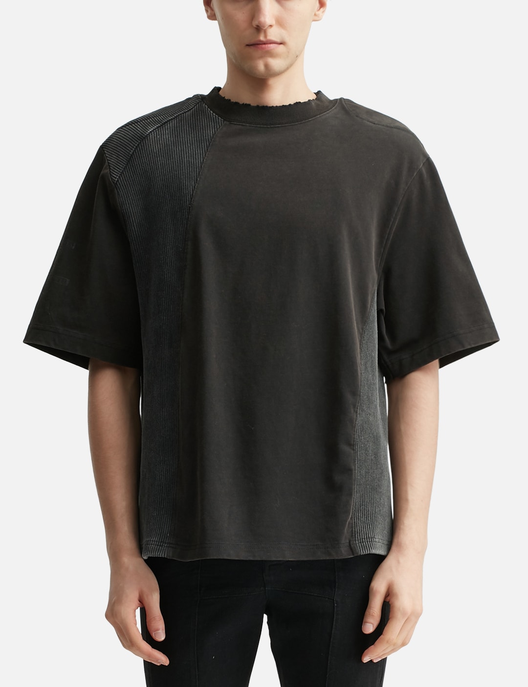 Paneled Padded Washed T-Shirt view 18