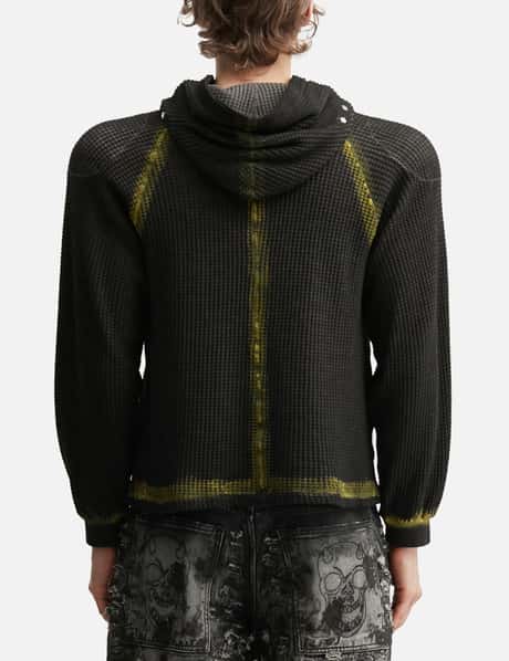 Bulk Shoulder Painted Line Waffle Hoodie view 12