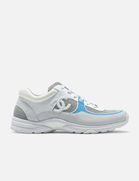 chanel Chanel White Blue Sneakers