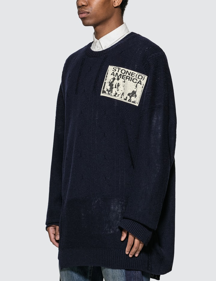 Oversized Sweater With Patches Placeholder Image