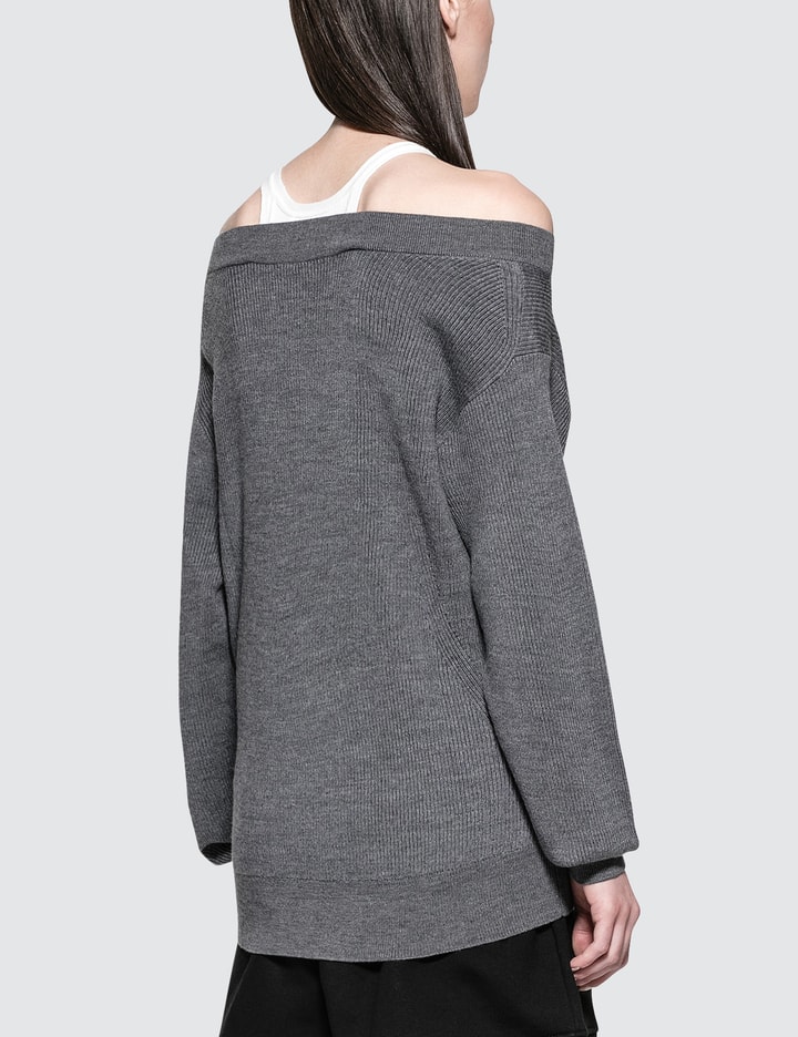 Bi-layer Off Shoulder With Inner Tank Sweater Placeholder Image
