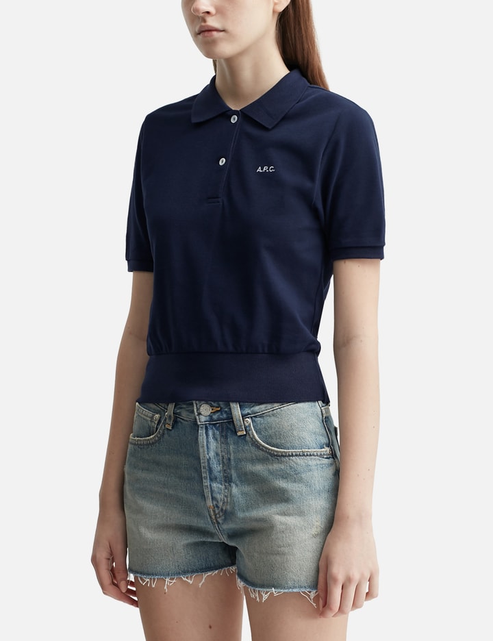 Apc A.p.c. Dark Navy Cotton T-shirt In Blue