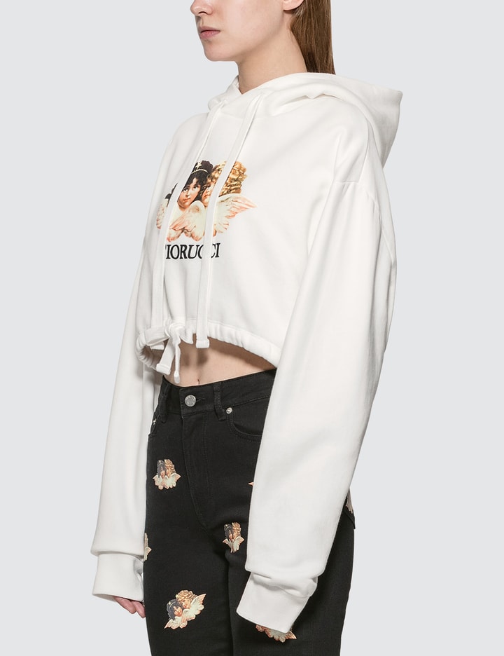 Fiorucci Vintage Angels Crop Hoodie