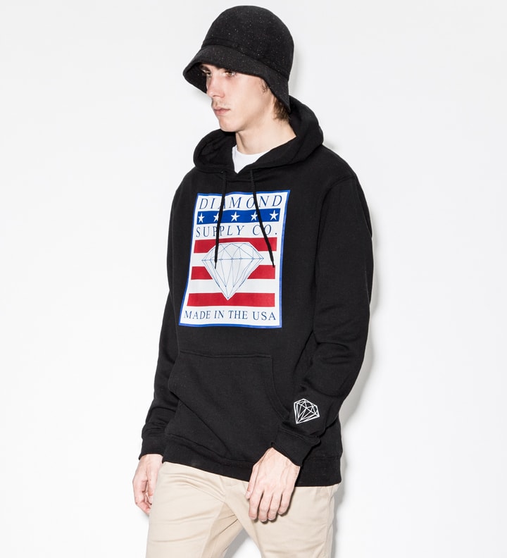 Black Made In The USA Hoodie Placeholder Image