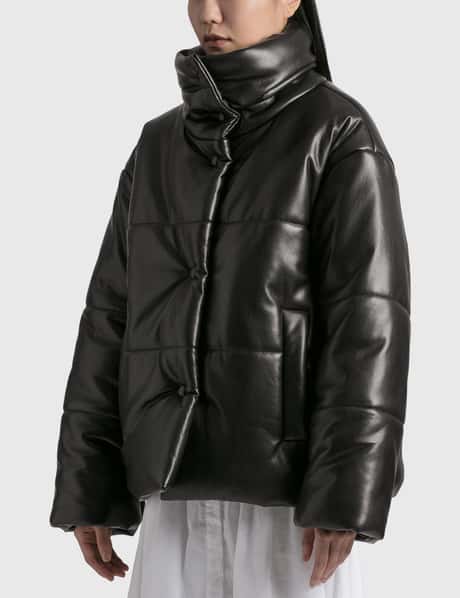 Hooded Puffer Nanushka Puffer Coat Nanushka Riva Hooded Puffer