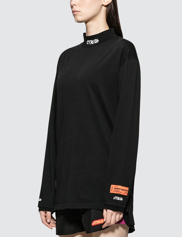 Turtleneck Fitted Long Sleeve T-shirt Placeholder Image