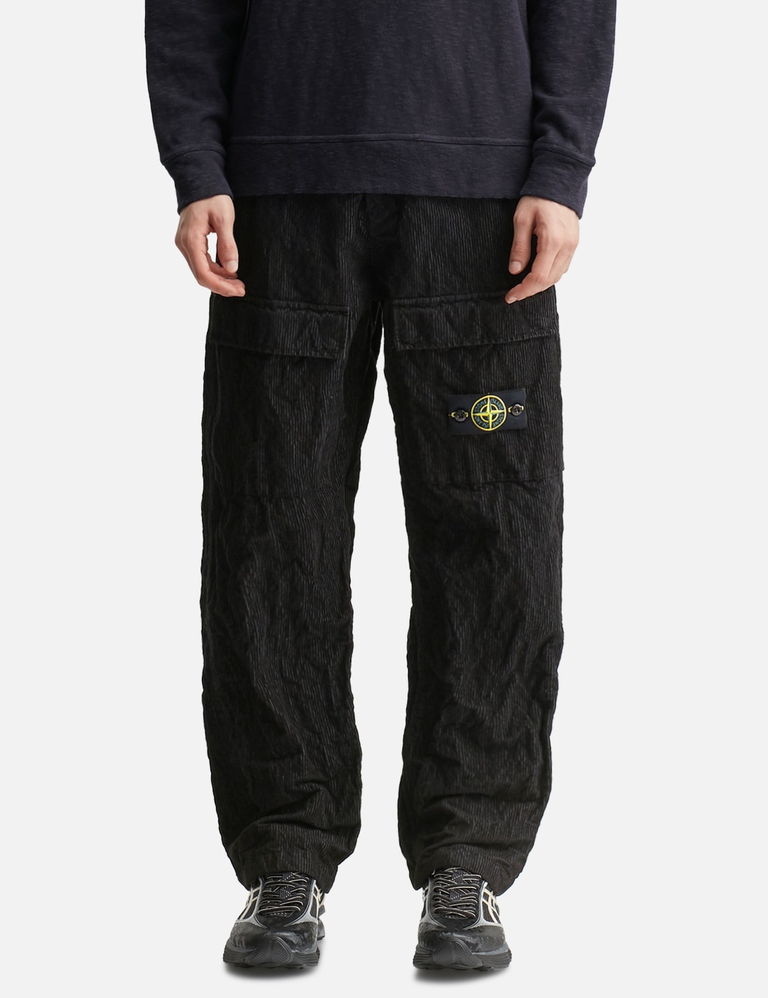 Wrinkled Corduroy 500-TC Cargo Trousers view 12