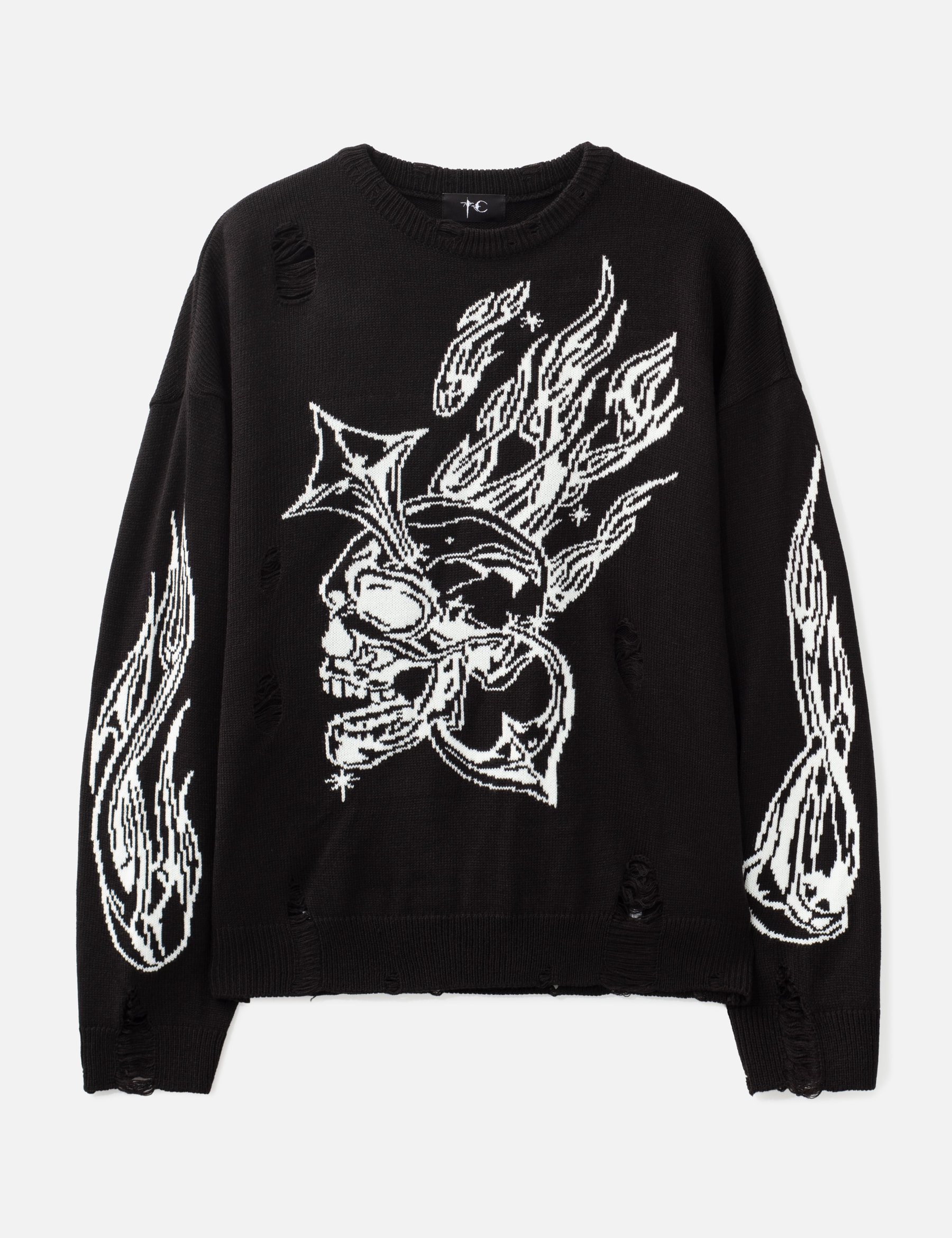 Chrome Skull Knit Sweater view 16