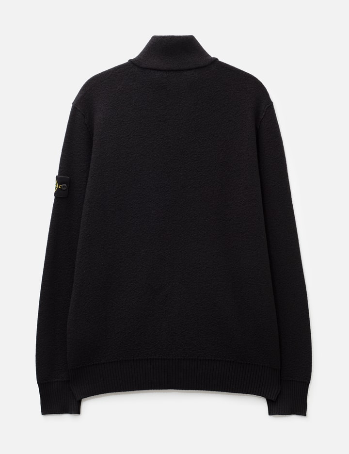 Stone Island Textured Wool Zip-Up Cardigan