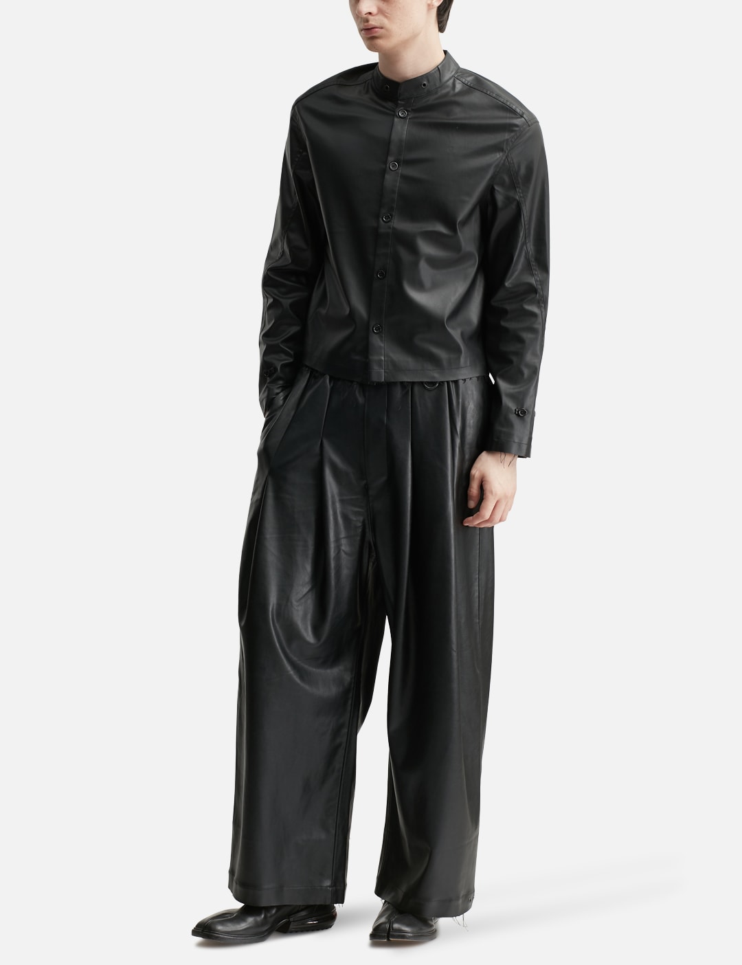 Acceptance Faux Leather Shirt view 20