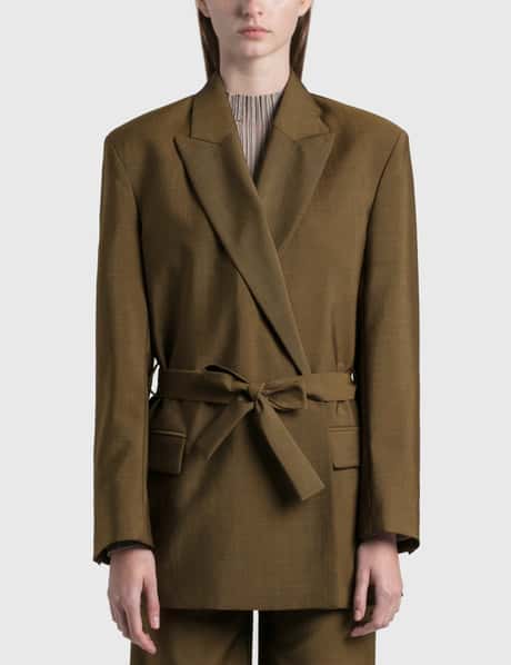 Acne Studios Jamila Wool Mohair Blended Blazer