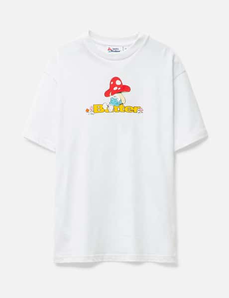 Butter Goods Butter Goods × The Smurfs レイジー ロゴ Tシャツ